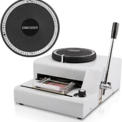 Embossing Machine 72 Characters Card Embosser Printer Gift Card Credit ID PVC Card Embosser Stamping Machine Manual Embosser Machine